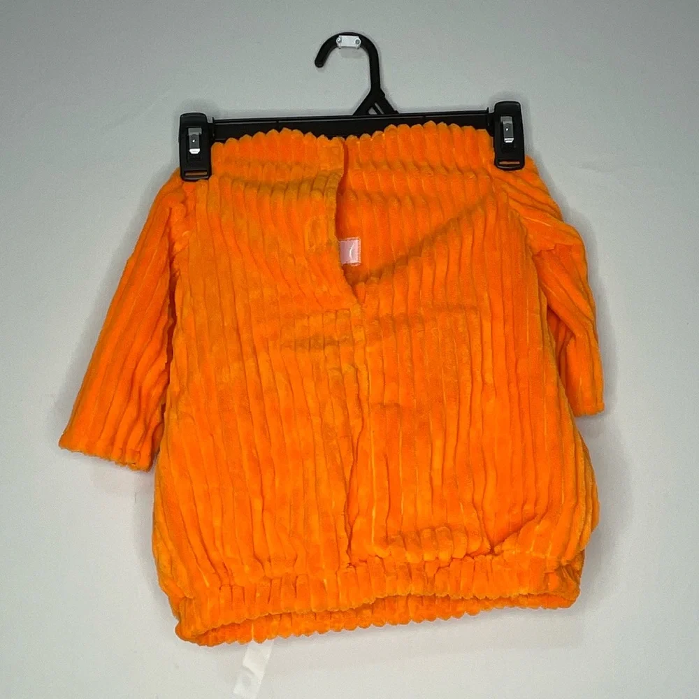 Baby Pumpkin Costume 6–12 Months – Plush Halloween Outfit with Hat(C7)✨ - Picture 3 of 7